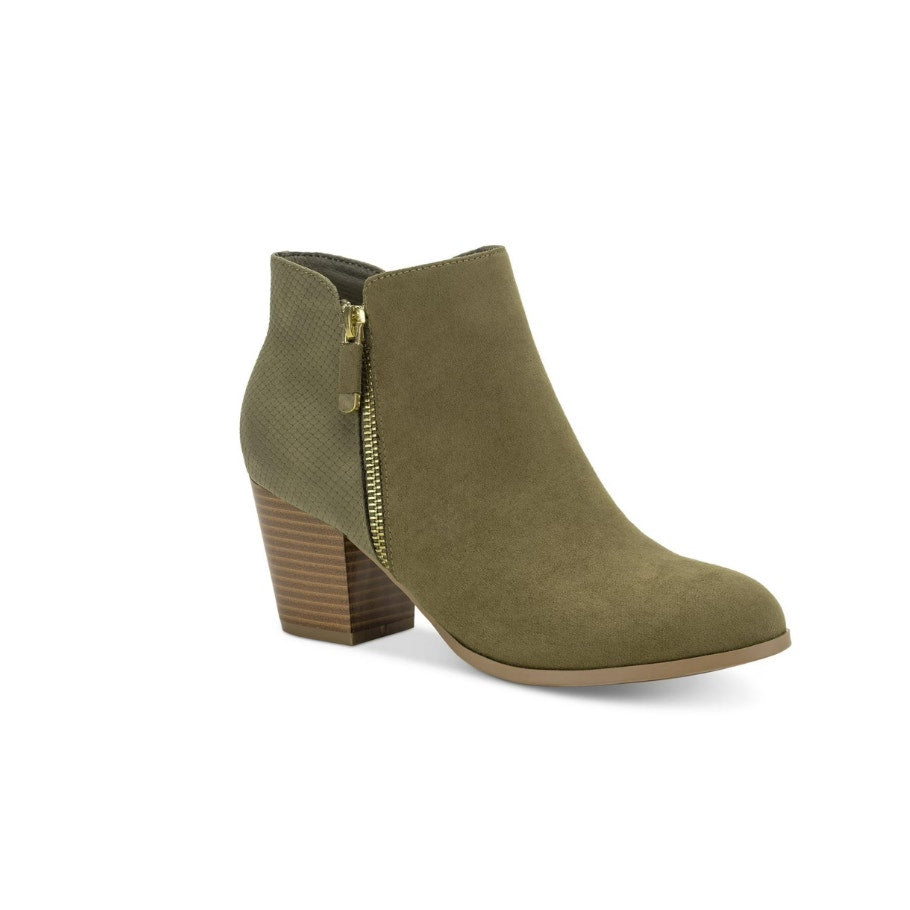Style & Co Women's Masrinaa Ankle Booties - Olive