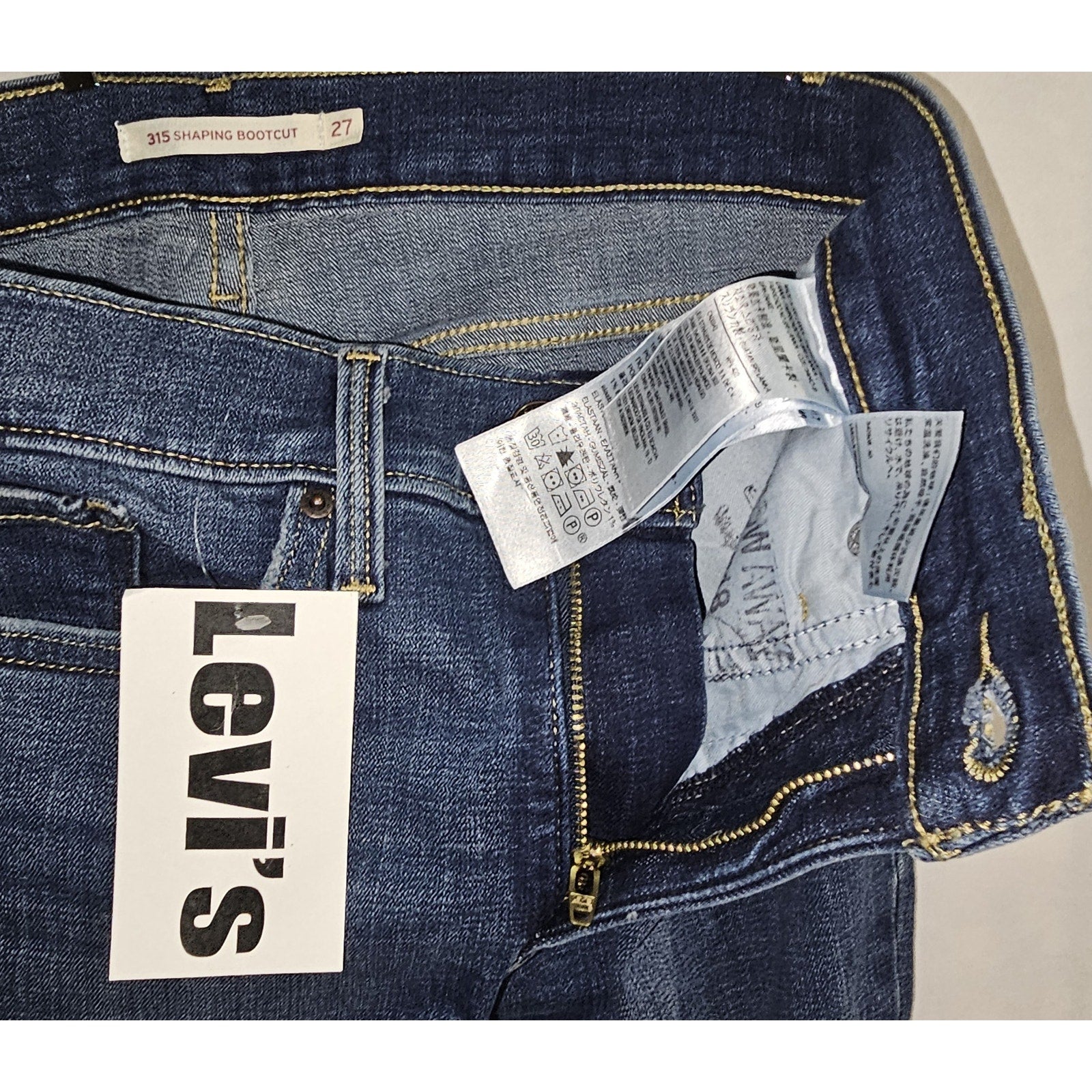 Women's 315 Shaping Mid Rise Lightweight Bootcut Jeans Size 27