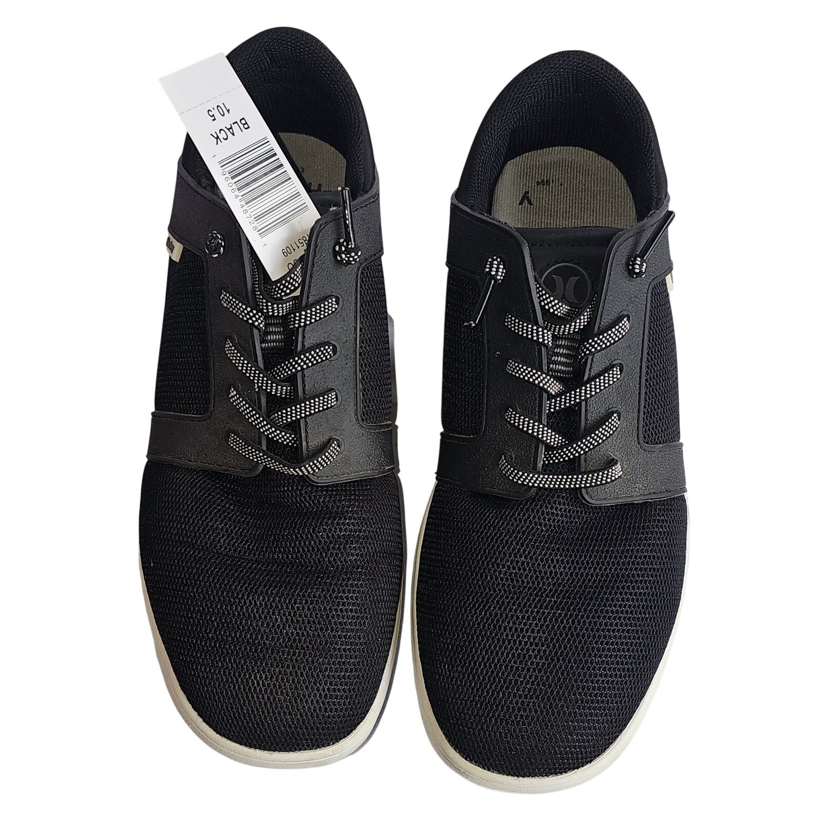 Hurley Men's Slip on Shoes Casual Sneakers Shoreline Lace Up - Black