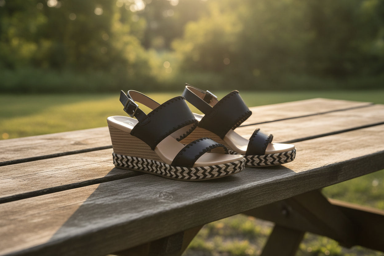 DV by Dolce Vita Esmaya Wedge Sandal for Women - Stylish Comfort Footwear for Casual and Dressy Occasions
