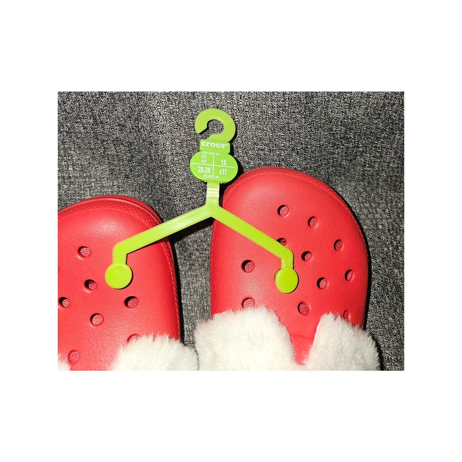 Crocs Unisex Kids Size 11, Lined Santa Clog