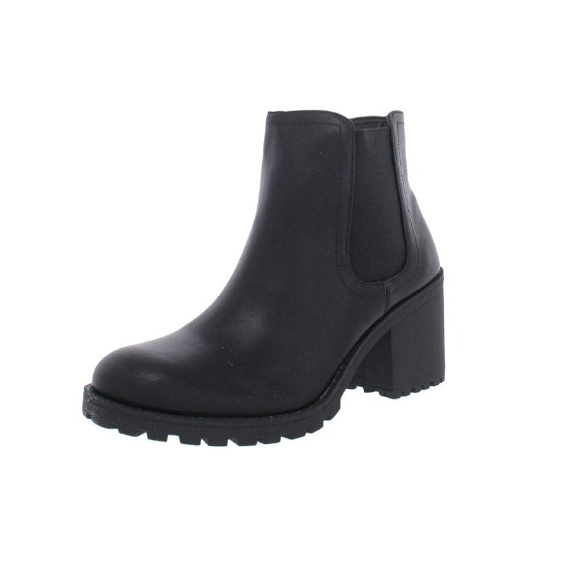 Sun + Stone Women's Morghan Lug Sole Block-Heel Booties