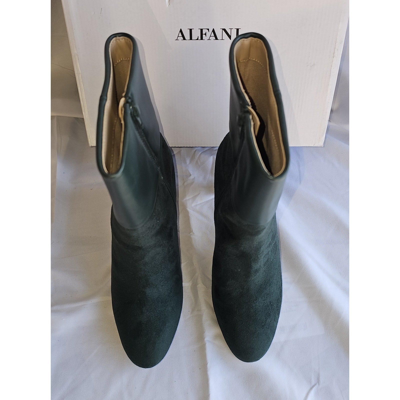 Alfani Women's Ajojo Fold-Over Cuffed Dress Booties - Pine