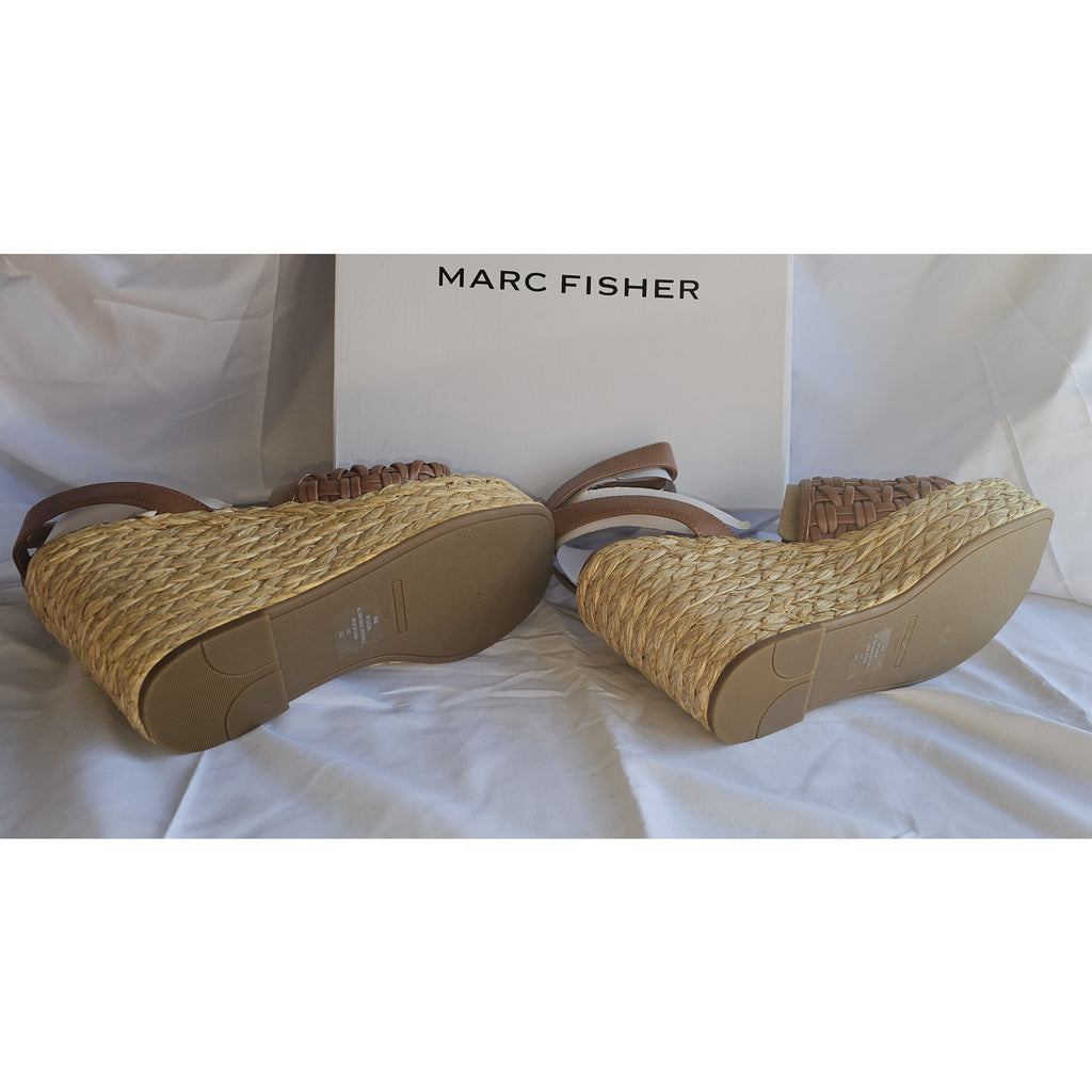 Marc Fisher Women's Godina Espadrille Square Toe Wedge Sandals