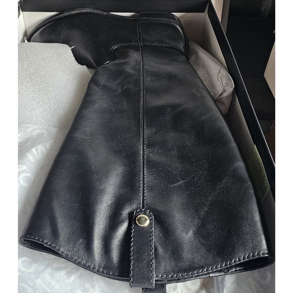 INC Fawne Wide-Calf Leather Knee High Boots 7.5