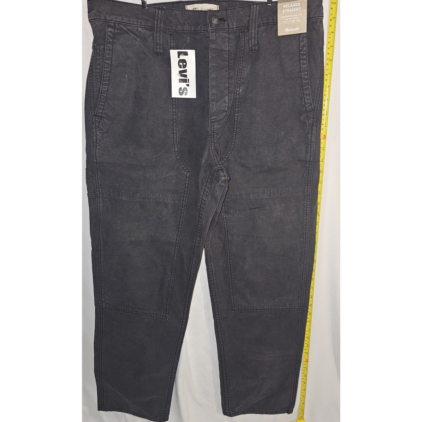 Relaxed Straight Workwear Pants, New With Tags
