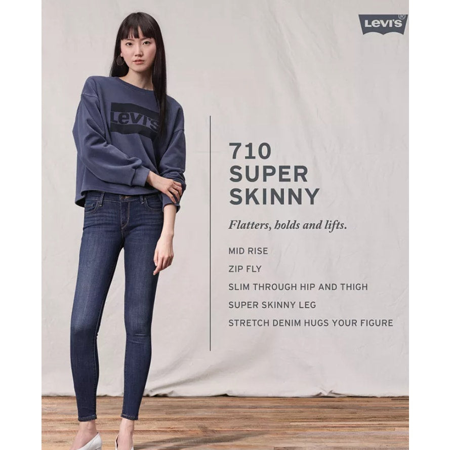 Levi's Women's 710 Super Skinny Jeans - Size 29x28