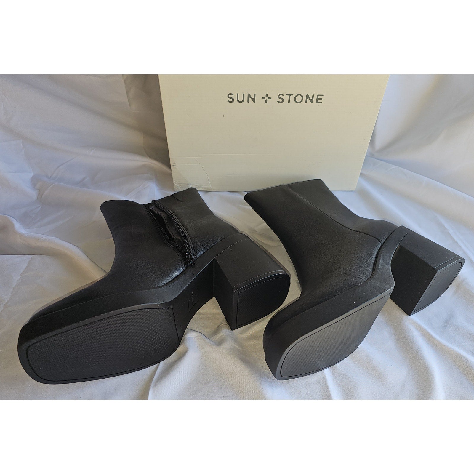 Sun + Stone Tiannaa Platform Booties