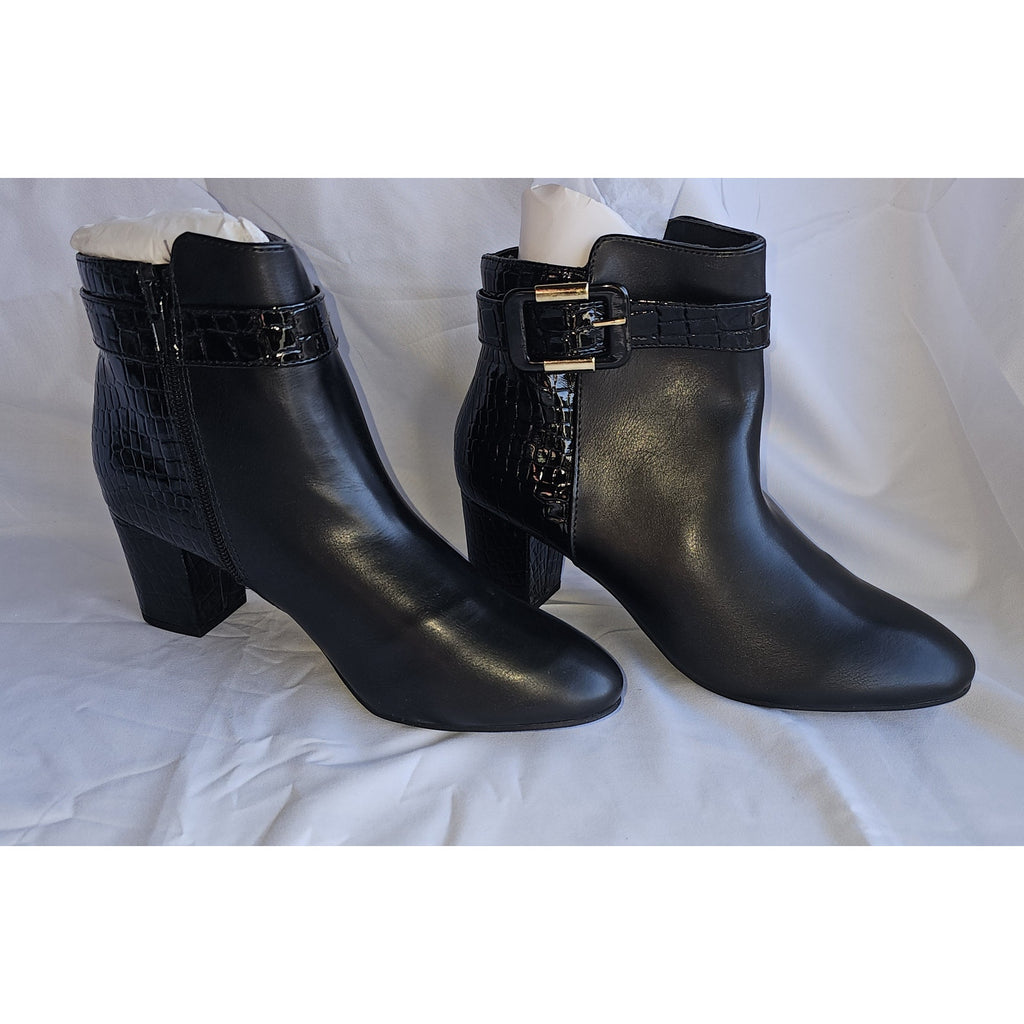 Karen Scott Ivyy Mixed-Media Booties WIDE