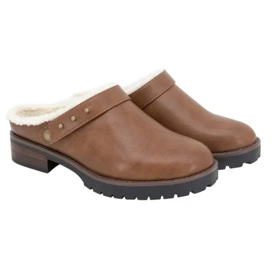 Kensie Wrylie Tan Women's Clogs - Comfortable Slip-On Footwear for Everyday Wear