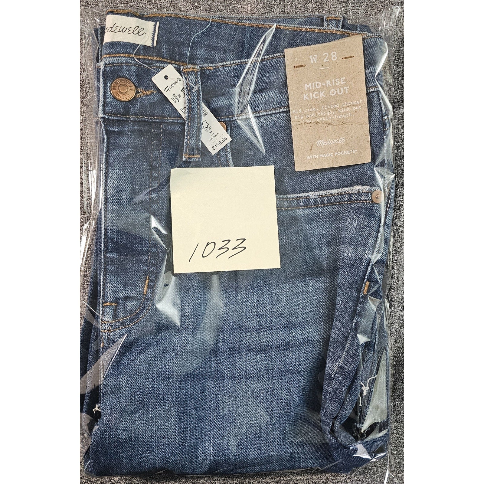 Women's Madewell Mid-Rise Kick Out Jeans w/ Raw Hem