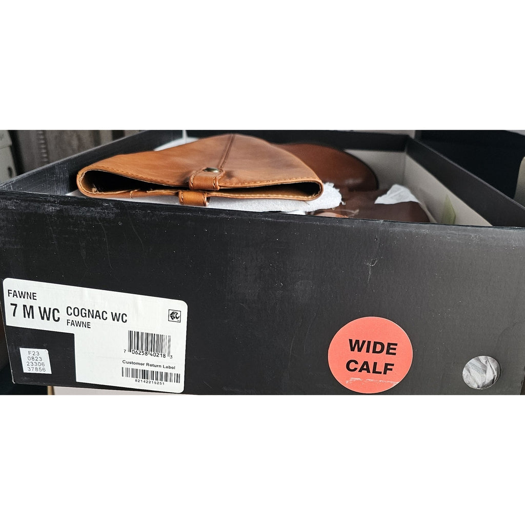 INC Fawne Wide-Calf Leather Knee High Boots 7