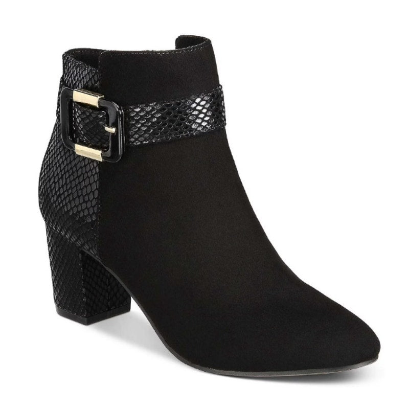 Karen Scott Ivyy Mixed-Media Booties WIDE