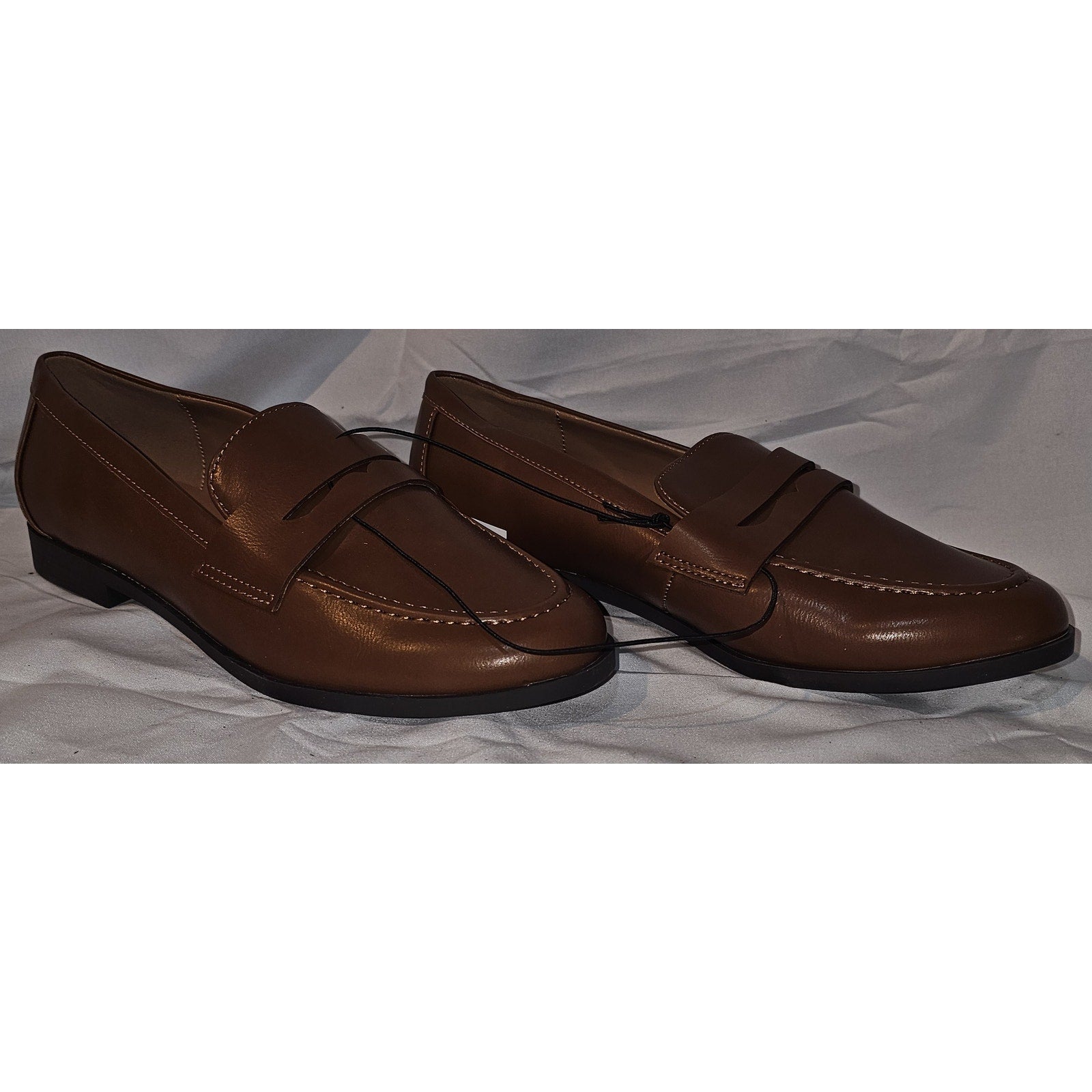 Kensie Ladies' Penny Loafers Slip-on Shoes, Cognac