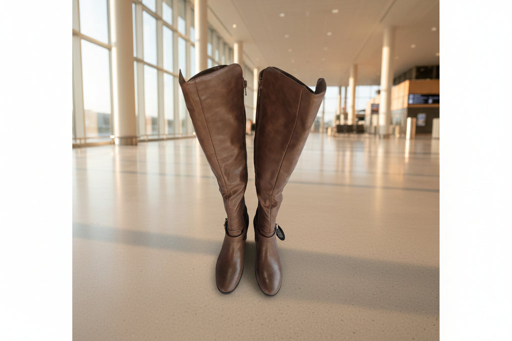 Women's Charlaa Buckled Over-The-Knee Wide-Calf Boots