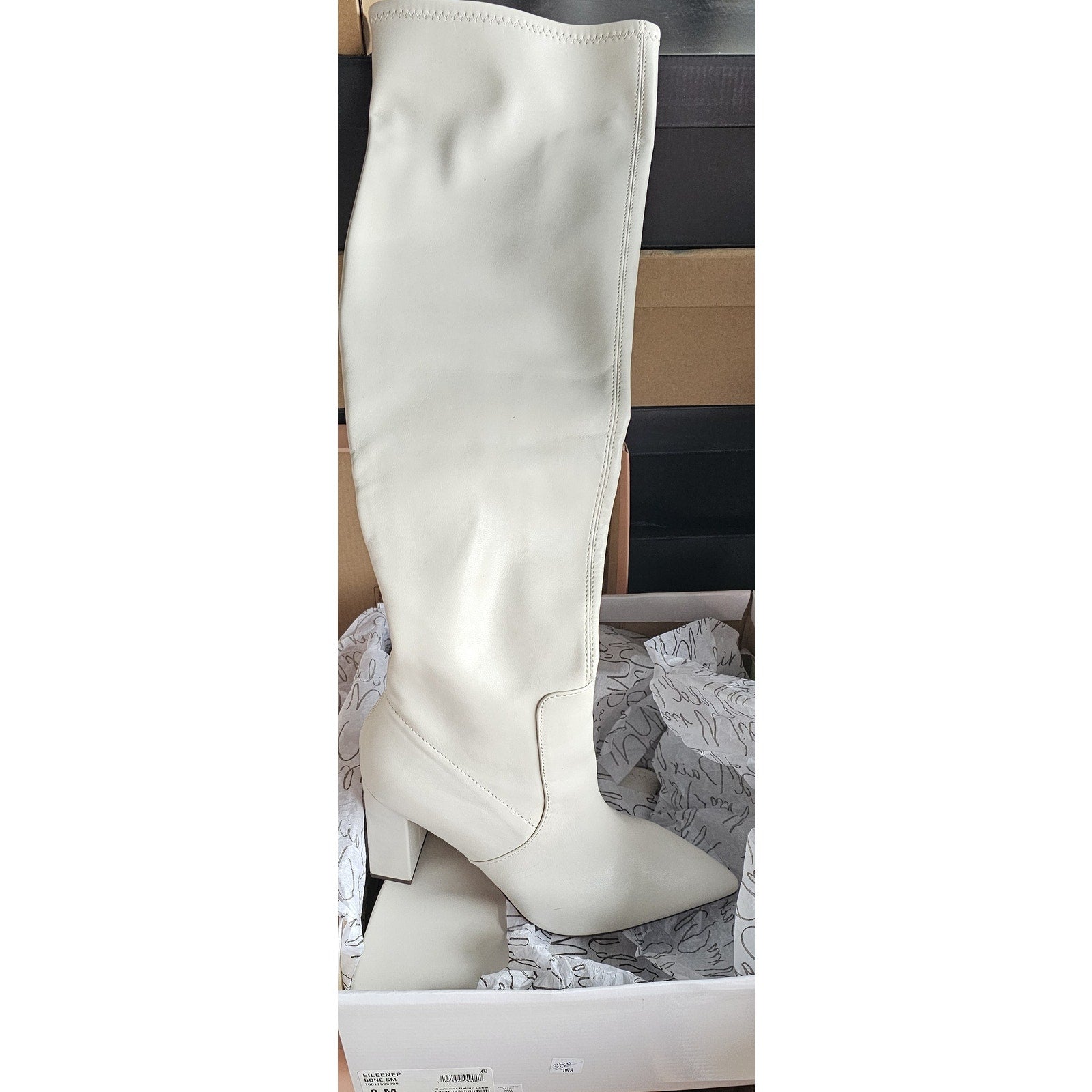 Wild Pair Eileene Pointed-Toe Block-Heel Over-The-Knee Boots 8