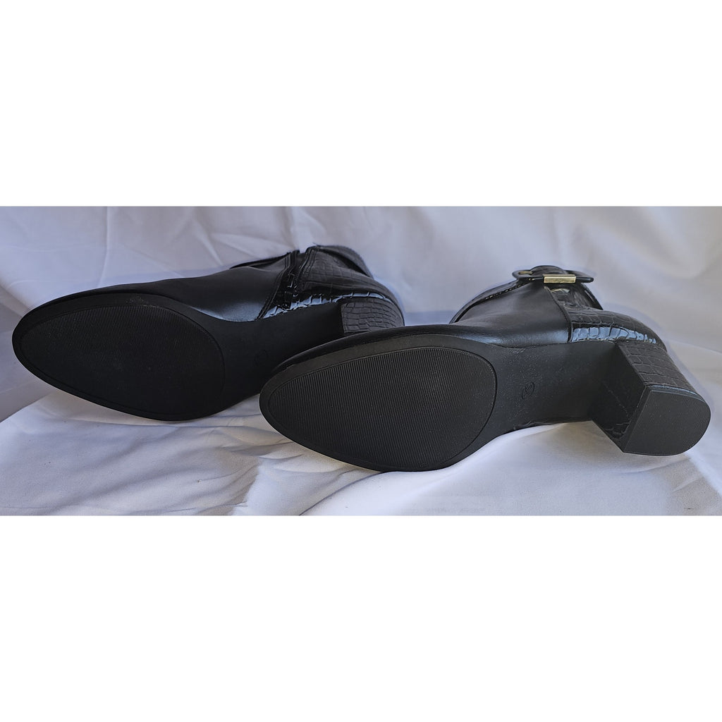 Karen Scott Ivyy Mixed-Media Booties WIDE