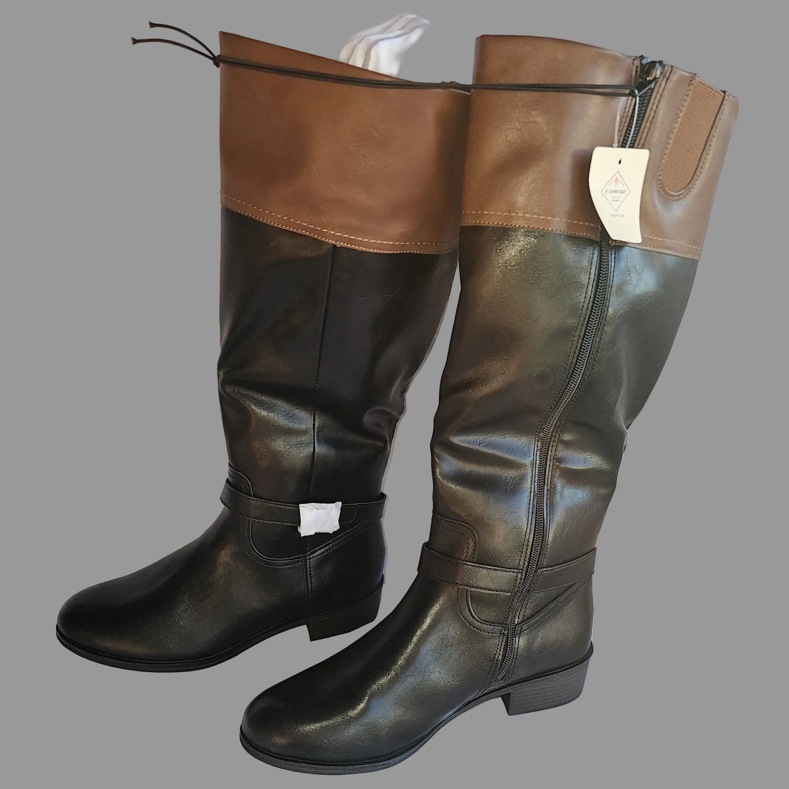 St. John's Bay Womens Danwood Block Heel Riding Boots