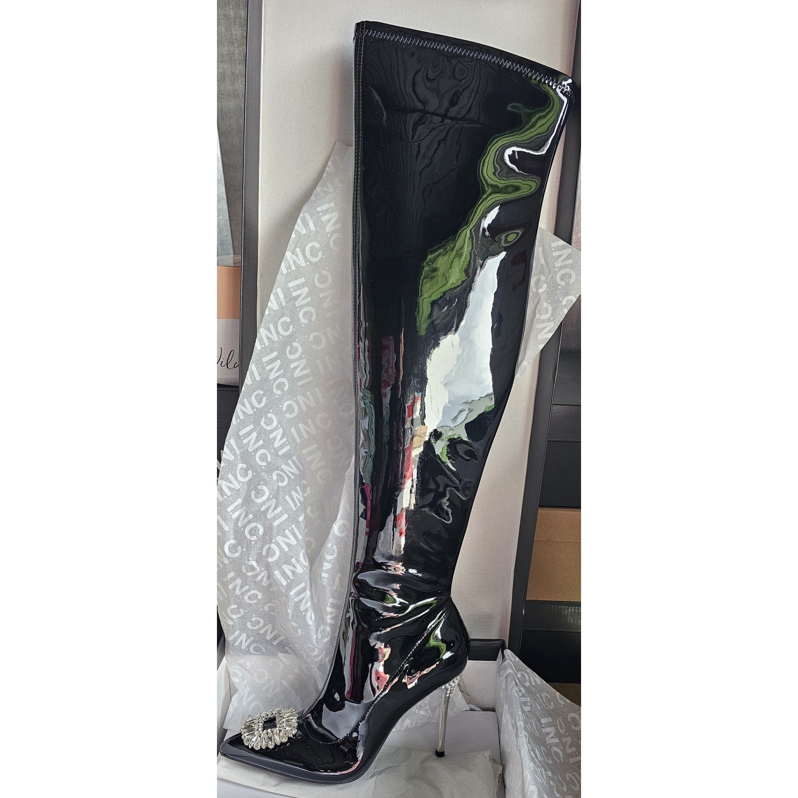 I.N.C. Romina Black Boots 6