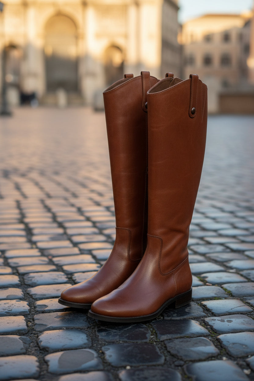 INC Fawne Leather Knee High Boots 7