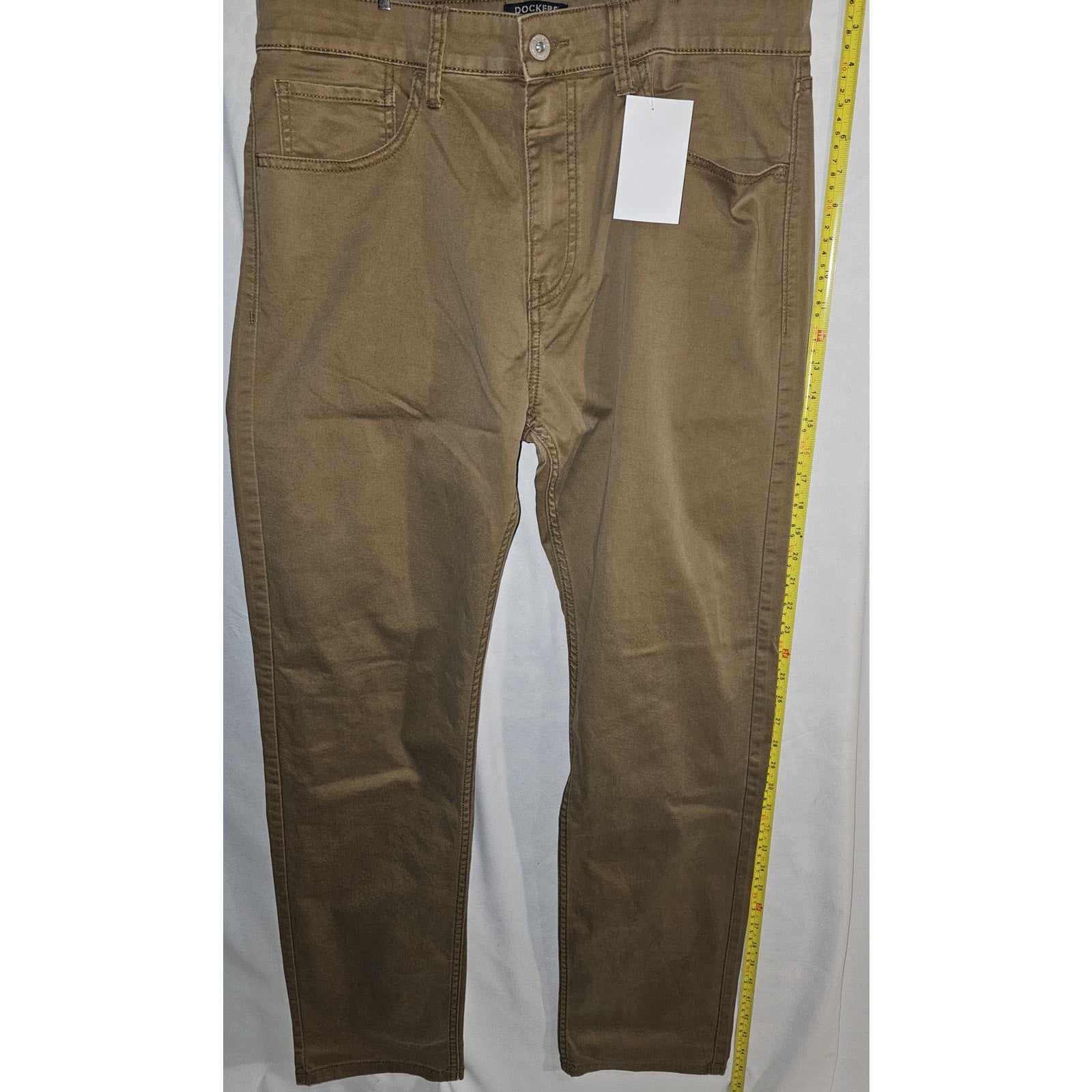 Dockers Jean Cut Khaki All Seasons Tech Mens Comfort Waistband Straight Fit Flat Front Pant