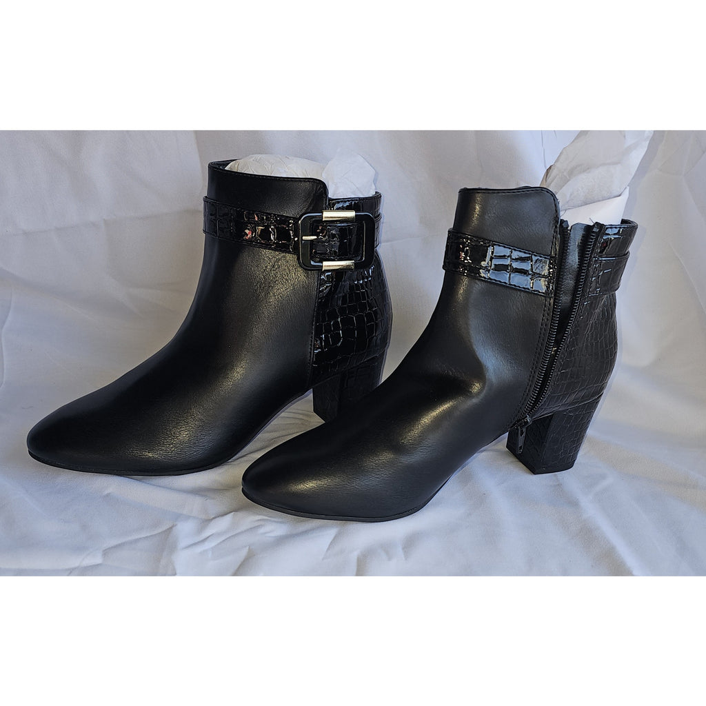 Karen Scott Ivyy Mixed-Media Booties WIDE