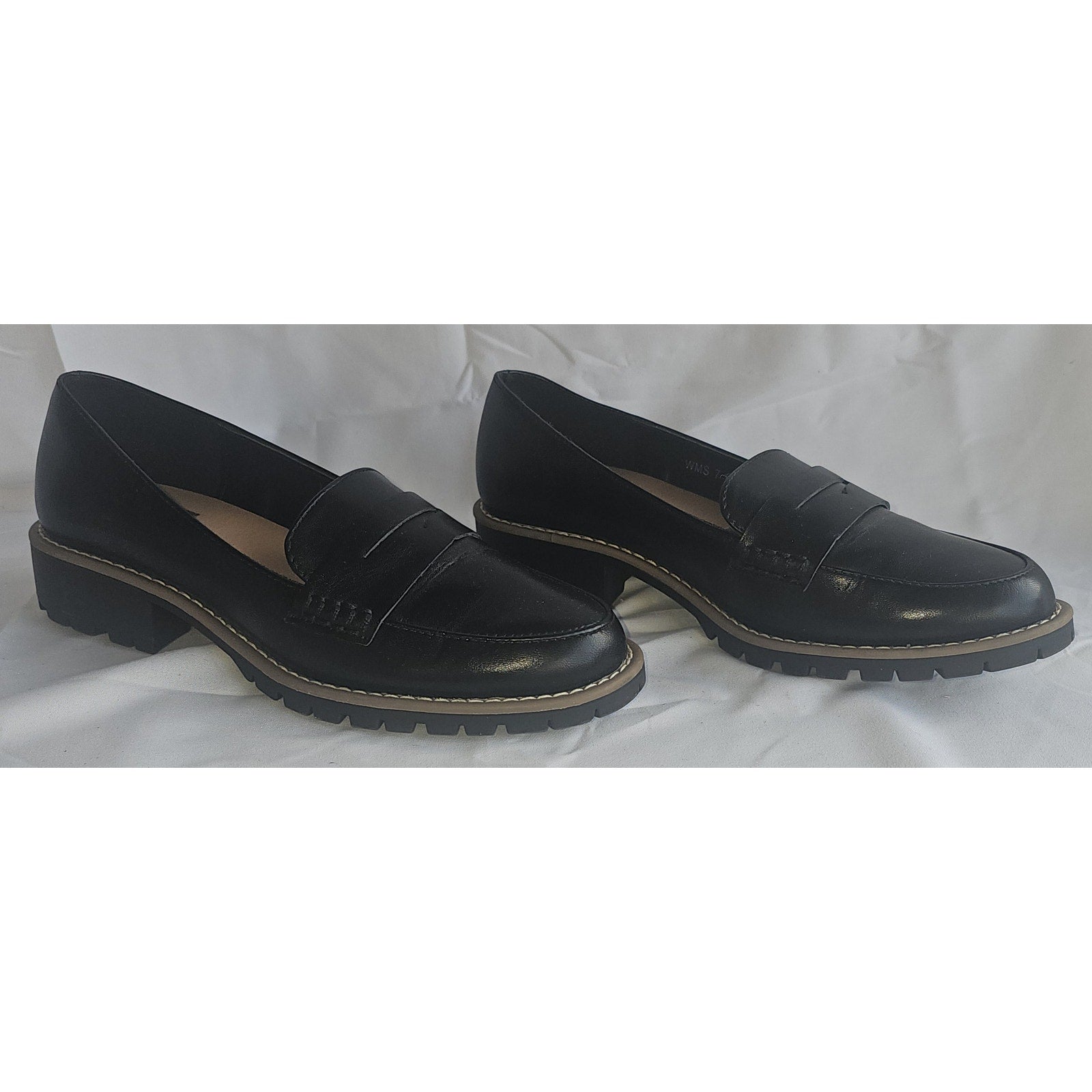 DV By Dolce Vita Lug Loafer Shoes for Women - Black Leather, Comfortable Slip-On Style, New in Box
