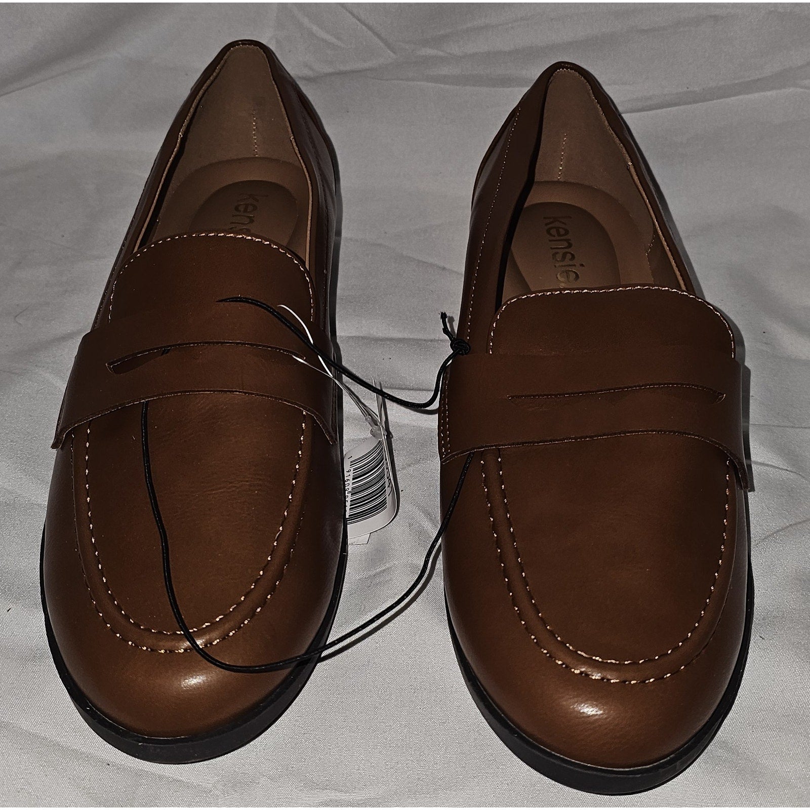 Kensie Ladies' Penny Loafers Slip-on Shoes, Cognac
