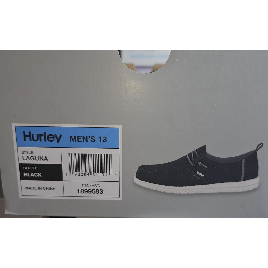 Men's Hurley Laguna Black Casual Shoe Lace-Up
