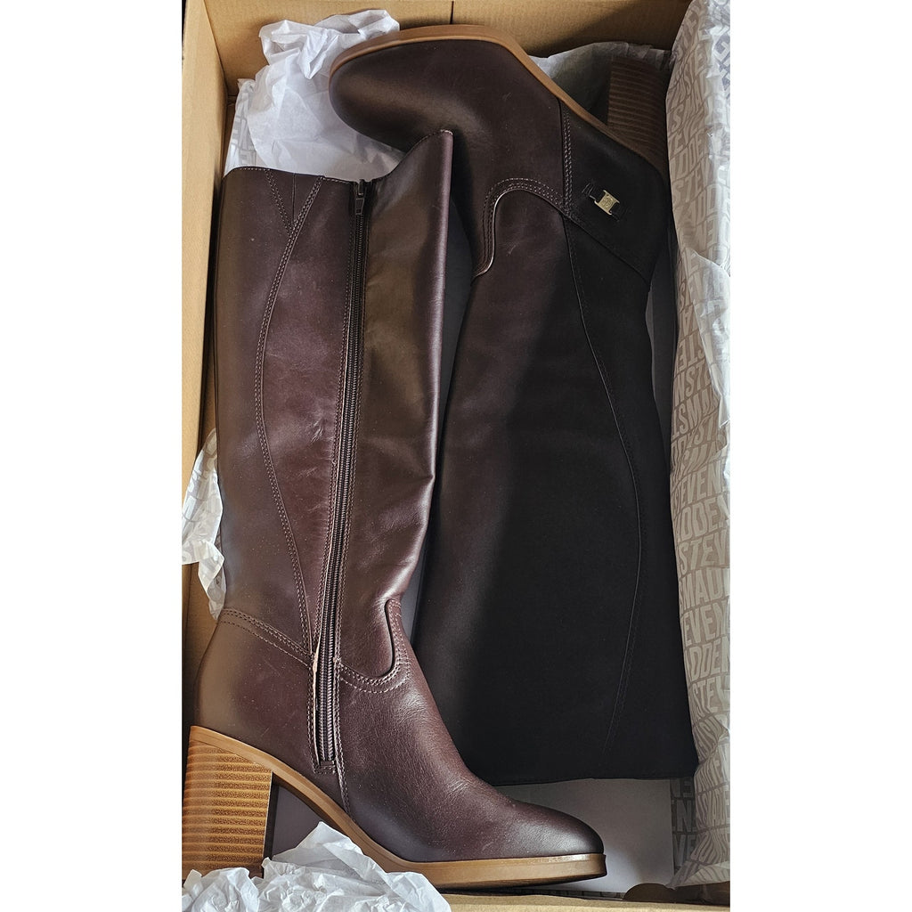 Giani Bernini Women's Odettee Memory Foam Block Heel Knee High Riding Boots 9.5