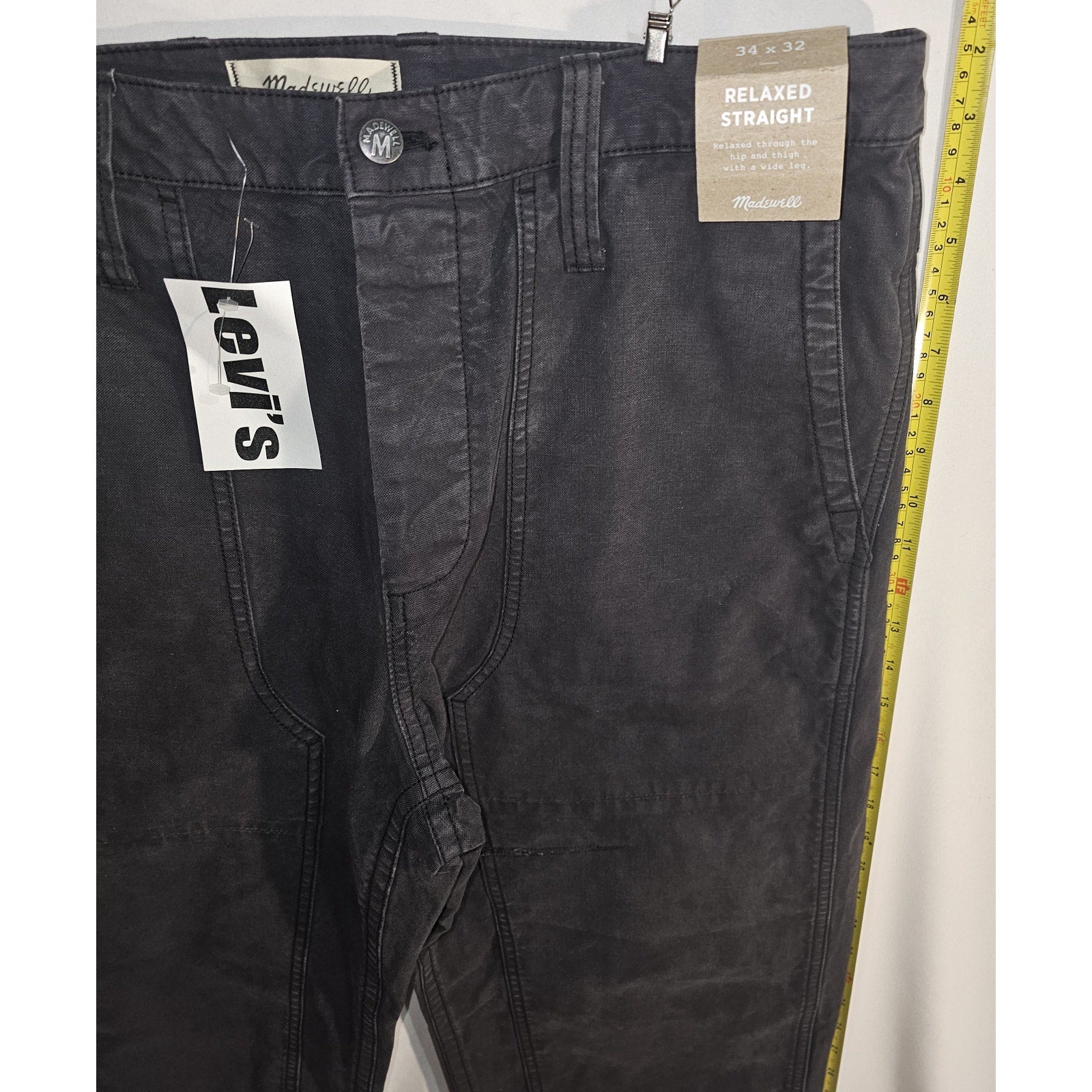 Relaxed Straight Workwear Pants, New With Tags