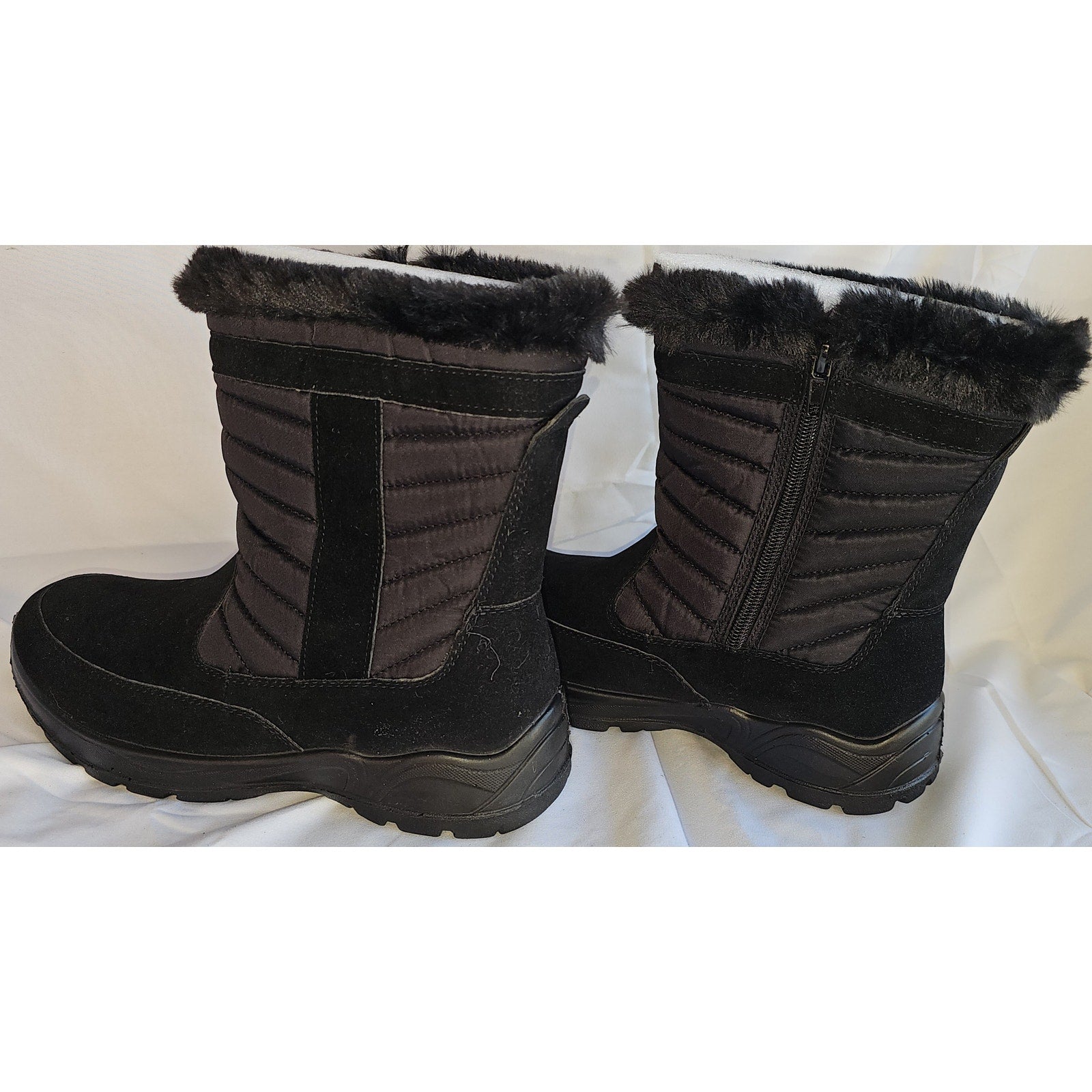 Easy Street Women's Frazer Slip Resistant and Waterproof Side Zip Boots