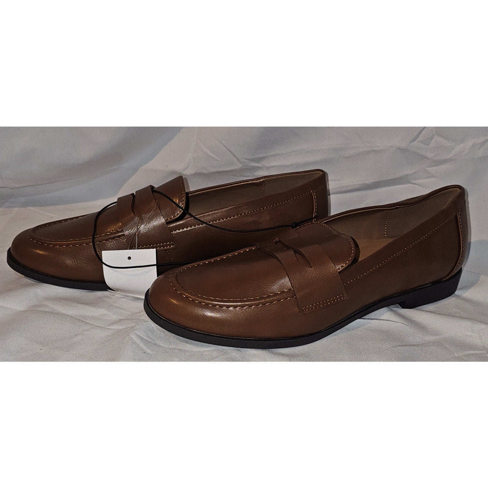 Kensie Ladies' Penny Loafers Slip-on Shoes, Cognac