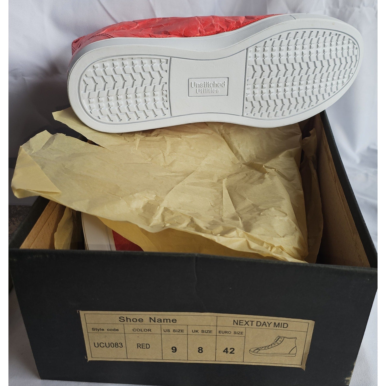 Unstitched Utilities Next Day Mid Sneaker With DuPont Tyvek - Unisex