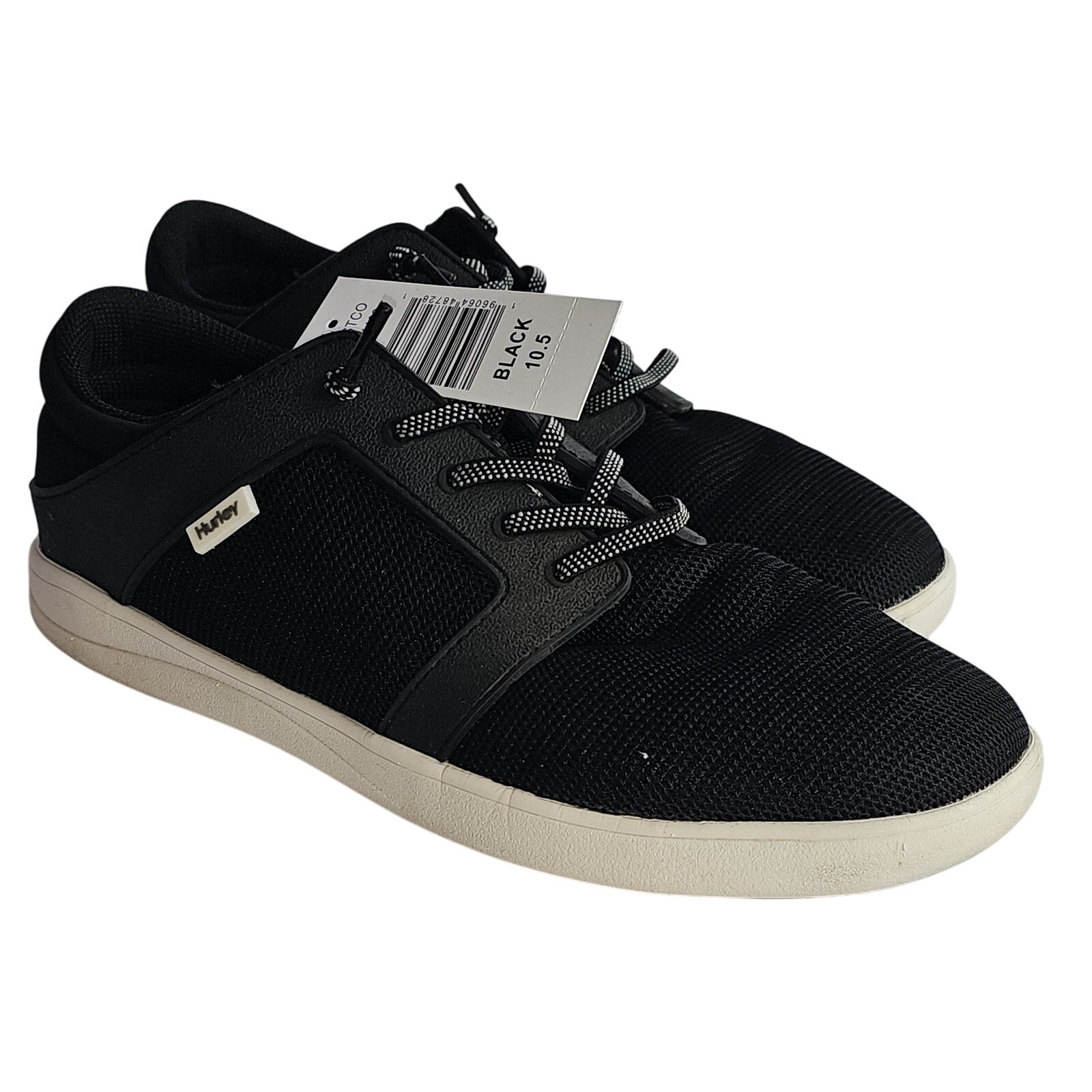 Hurley Men's Slip on Shoes Casual Sneakers Shoreline Lace Up - Black